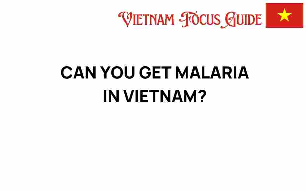 can-you-get-malaria-in-vietnam